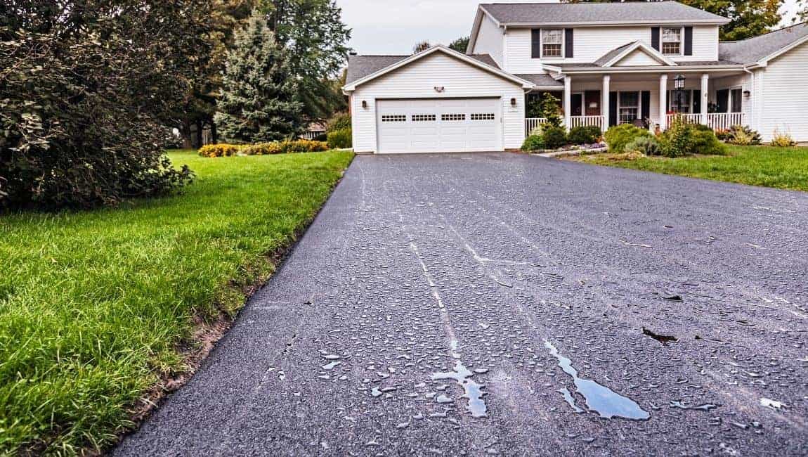 new asphalt driveway